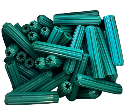 Wall Plug – Tapered End, Green Plastic, 7x35mm - JE Group