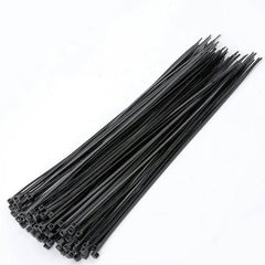 Nylon Cable Ties (Black) - 100PC per Pack (Various Sizes) - JE Group