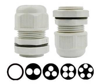 25mm Multi-Hole Nylon Cable Glands – 1 to 5 Holes - JE Group