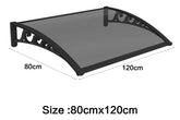 Window & Door Outdoor Awning Black (80×100cm / 80×120cm)
