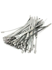 Stainless Steel Cable Ties - 100PC per Pack (Various Sizes) - JE Group