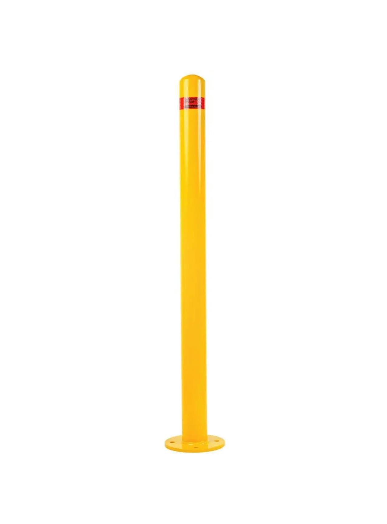 Yellow Steel Pipe Satety Bollard D76*H90*T2 - JE Group